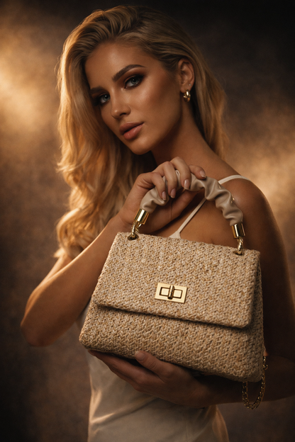 Fashion Fold Handbag Bag Woven Straw Bag Popular Holiday Beach Bag Fashion fold handbag bag woven straw bag popular holiday beach bag
