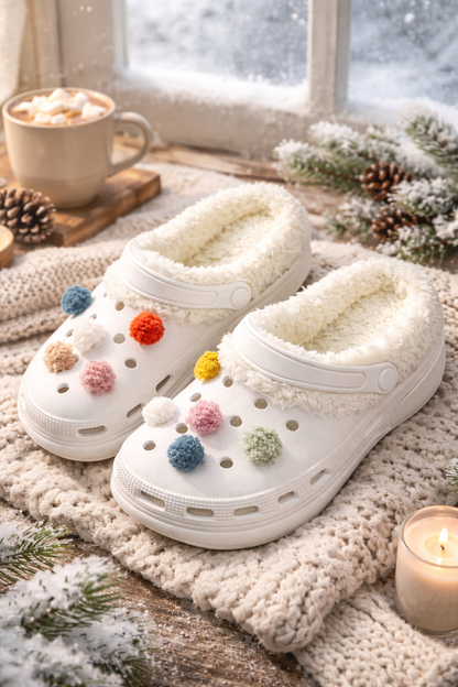 ❄️CozyFluff™ Winter Lined Rubber Clogs – Warmth Meets Cute Comfort!