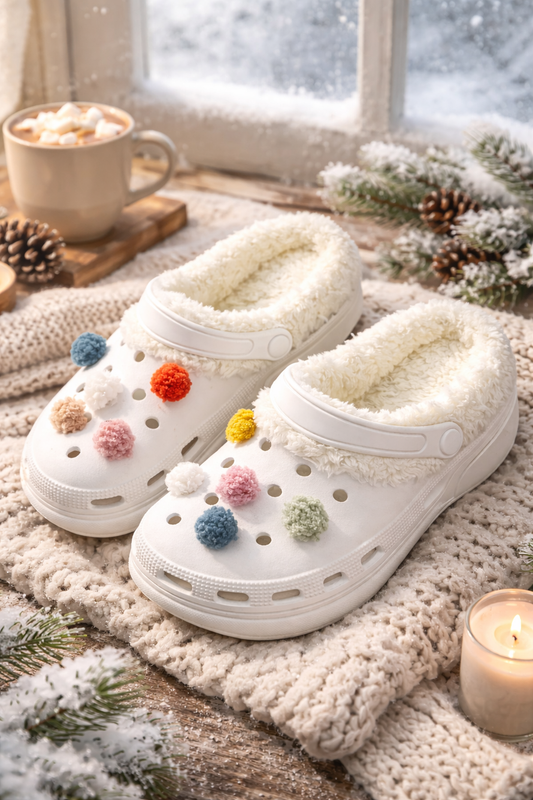 ❄️CozyFluff™ Winter Lined Rubber Clogs – Warmth Meets Cute Comfort!