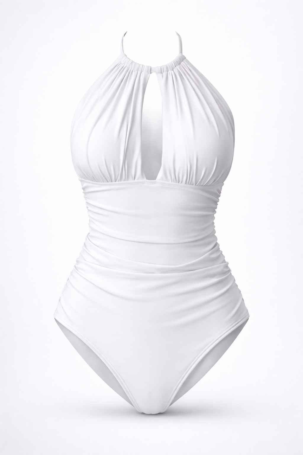 Fashion Solid Color One-piece Swimsuit For Women