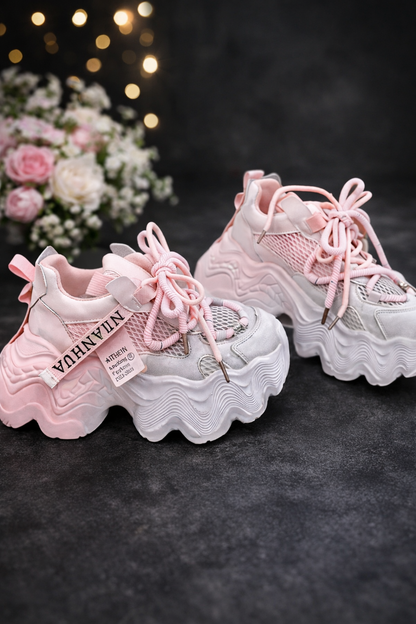 Women's Thick-soled Mesh Breathable Casual Sneaker