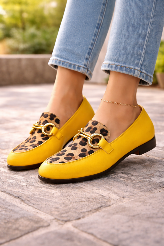 Autumn Strap Low-cut Chunky Heel Small Leather Shoes