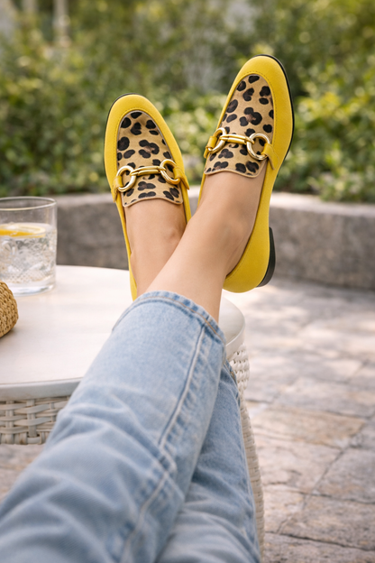 Autumn Strap Low-cut Chunky Heel Small Leather Shoes