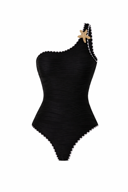 Solid-color Stylish Slim-fit New One-piece Swimsuit