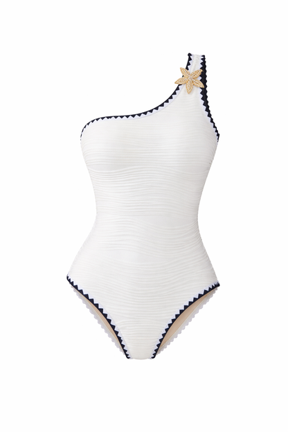 Solid-color Stylish Slim-fit New One-piece Swimsuit