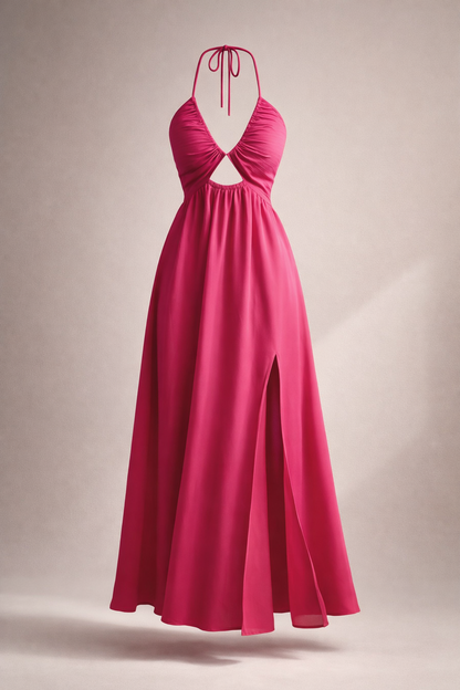 European And American-style Sexy Strapless V-neck Loose-fitting Dress