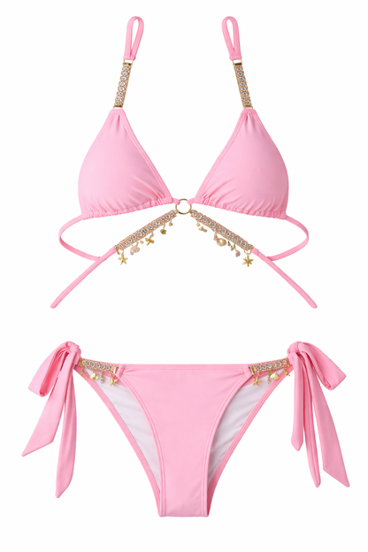 Bikini bandage split swimsuit