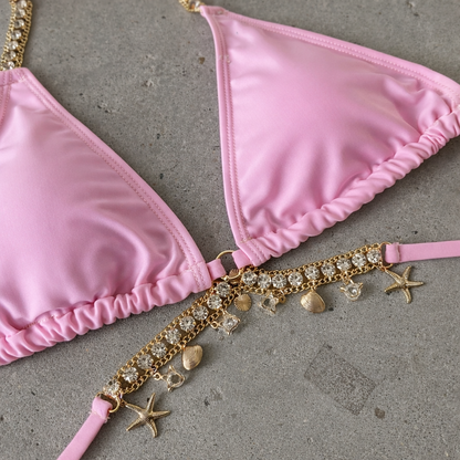 Bikini bandage split swimsuit