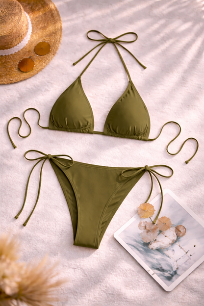 Women's Fashion Personality Halter Spaghetti Straps Bikini