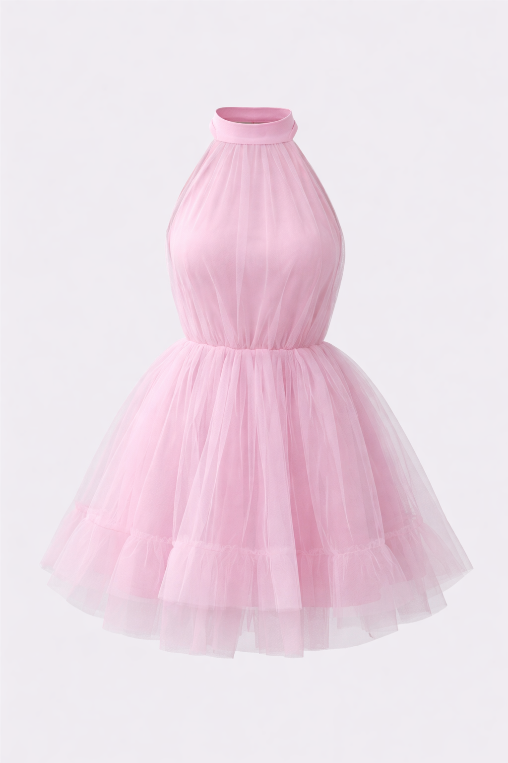 Mesh Hem Backless And Off Shoulder Dress