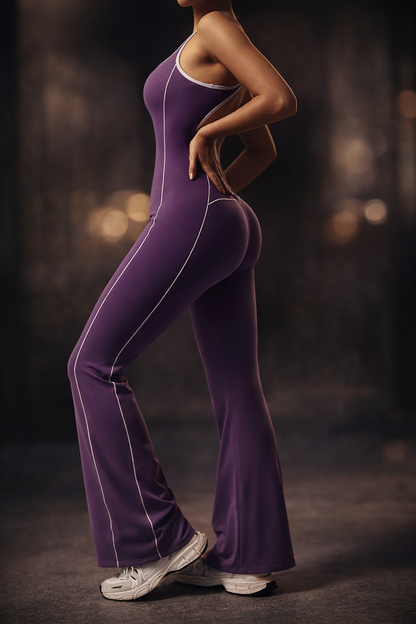 European And American Hollow Beauty Back Yoga Clothes Dance Sports Jumpsuit