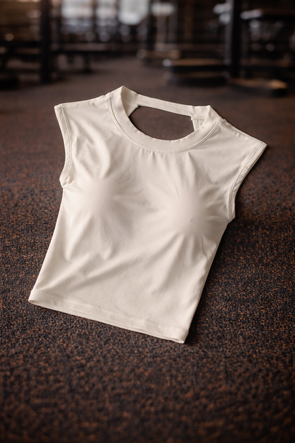 Short Sports T-shirt Waist Slimming Fitness Sports Vest