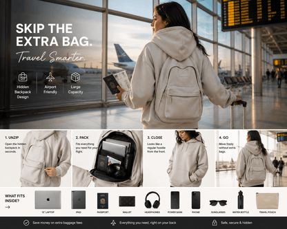 Practical & Anti-Theft Minimalist Grey Backpack – Smart & Stylish for Everyday Use
