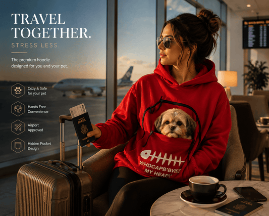 Cat Carrier Hoodie – Cozy Kangaroo Pouch for Your Furry Best Friend 🐱❤️
