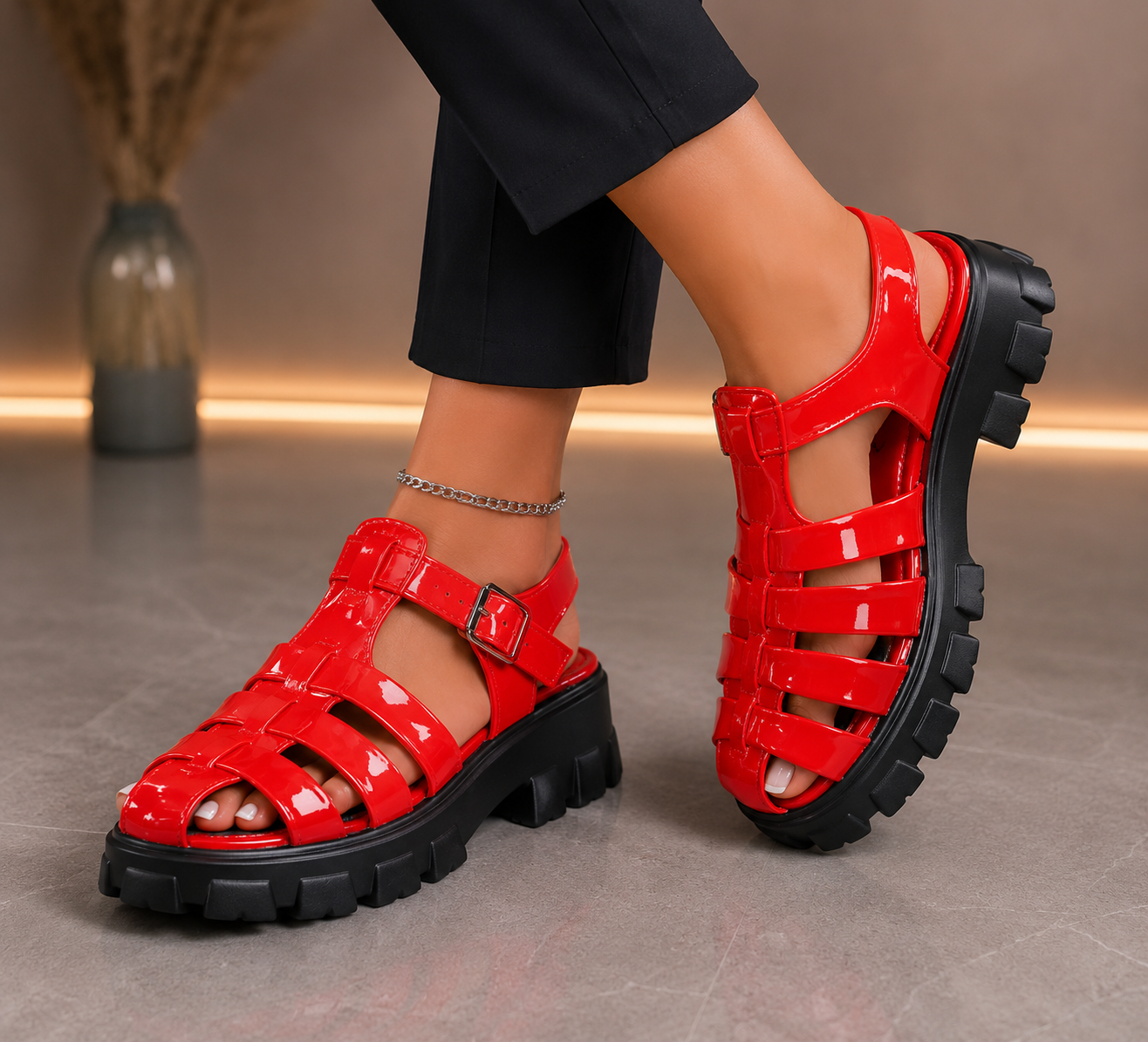Urban Luxe Chunky Platform Sandals – Premium Summer Statement Shoes