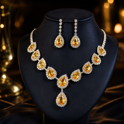 Blue Zirconia Necklace For Women