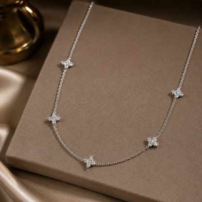 Sterling Silver Four-leaf Clover Necklace