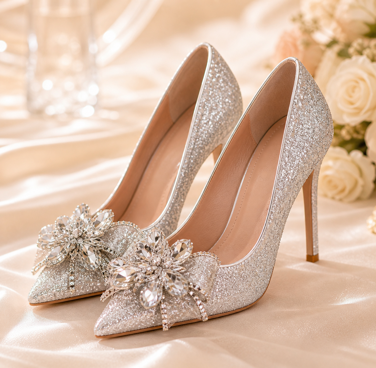 Crystal Bridesmaid High Heels
