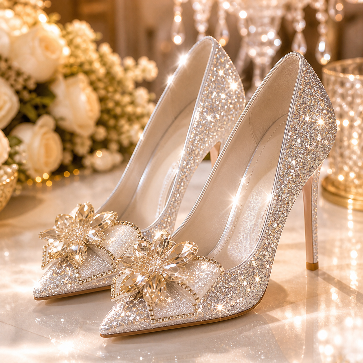 Crystal Bridesmaid High Heels