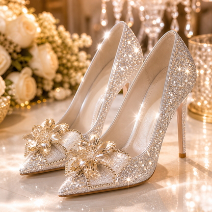 Crystal Bridesmaid High Heels