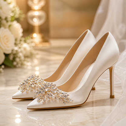 Red Wedding Shoes Female High Heels