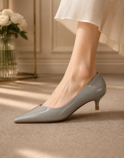 Pointed Toe Nude Color Shoes Women's All-matching Graceful Stiletto Heels