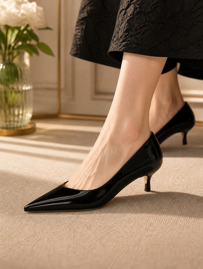 Pointed Toe Nude Color Shoes Women's All-matching Graceful Stiletto Heels