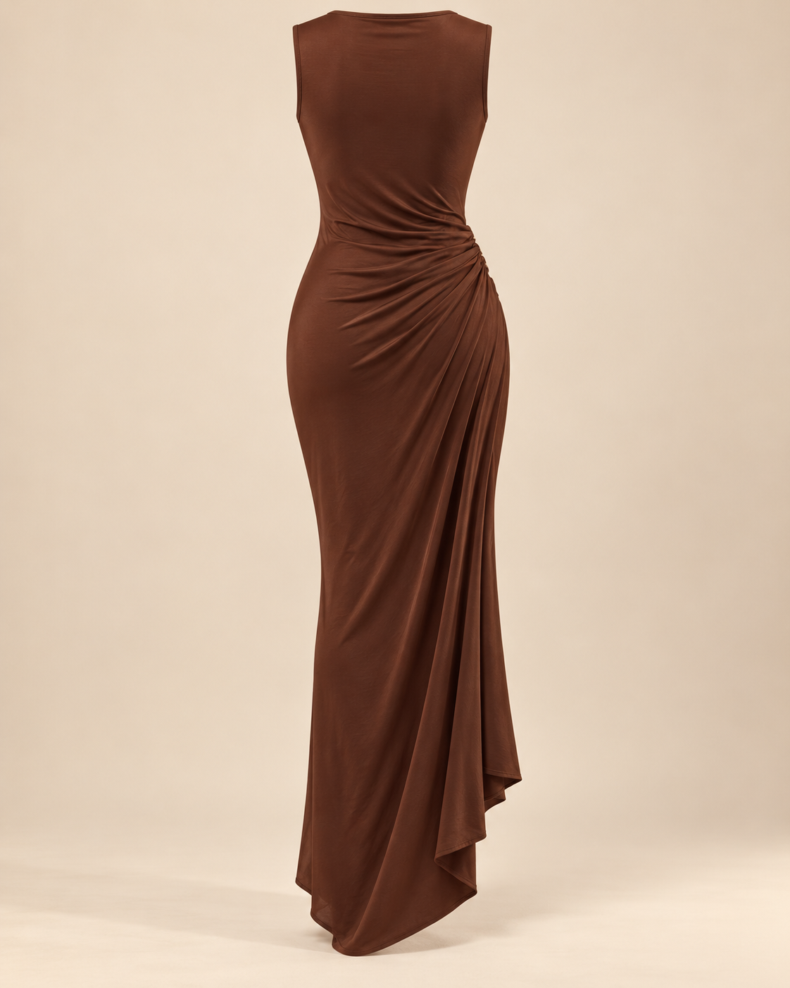 Gold-Detail Ruched Maxi Dress – product view 6