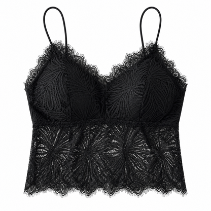 Lace Anti-Glare Underwear Women'S No Steel Ring Vest Beauty Back Base Suspender Bra