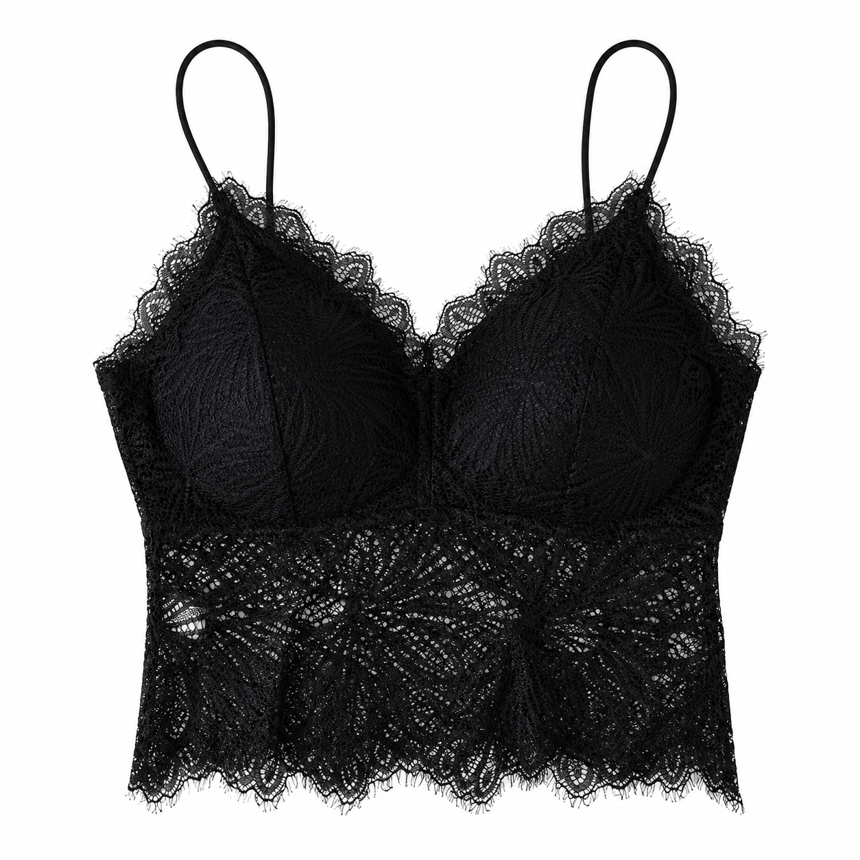 Lace Anti-Glare Underwear Women'S No Steel Ring Vest Beauty Back Base Suspender Bra