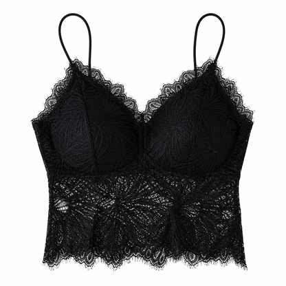 Lace Anti-Glare Underwear Women'S No Steel Ring Vest Beauty Back Base Suspender Bra