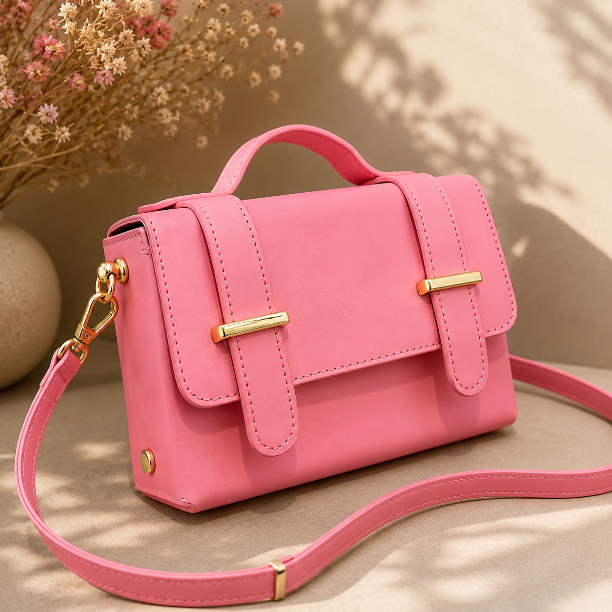 Women's Fashionable And Versatile Single Shoulder Messenger Crossbody Bag