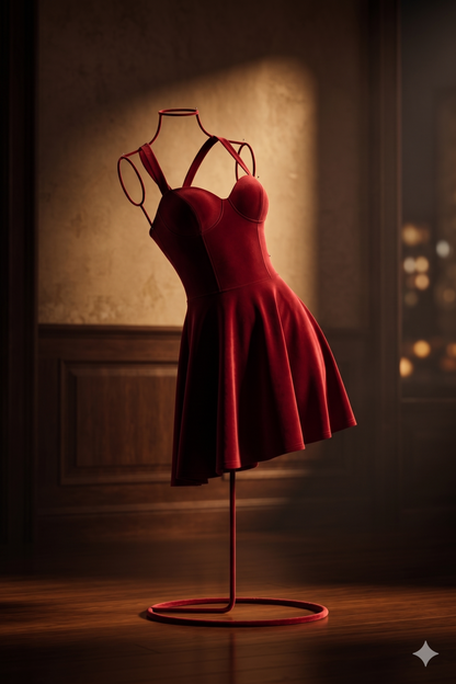 Chest-hugging Waist-cinching Solid-color Formal Dress