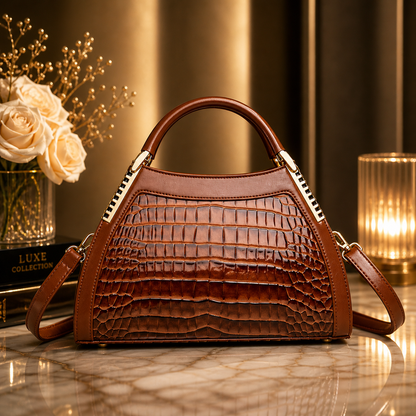 Fashion New Women's Large-capacity Retro Handbag
