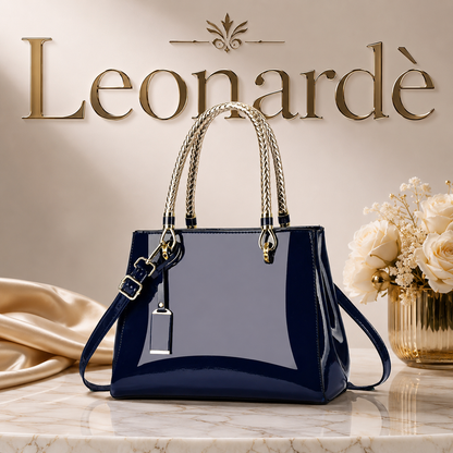 Fashionable Patent Leather Glossy Handbag Large-Capacity Casual Shoulder Crossbody Bag