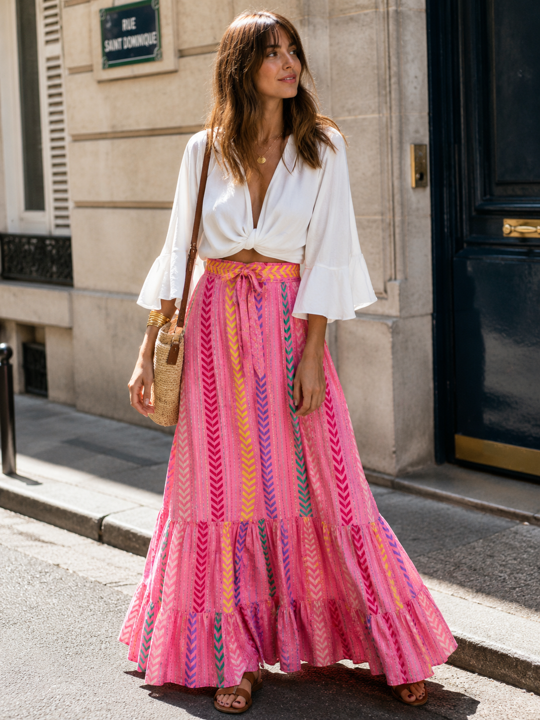 Women's Fashion Elastic Waistband Skirt