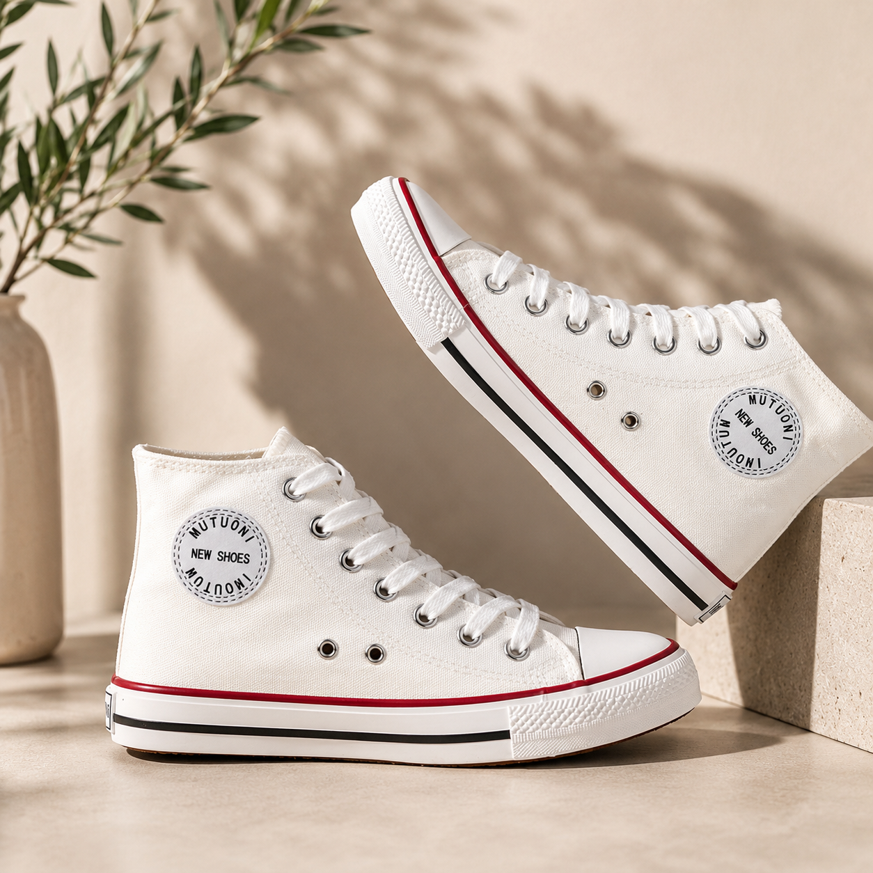 Women's Fashion High-top Canvas Shoes