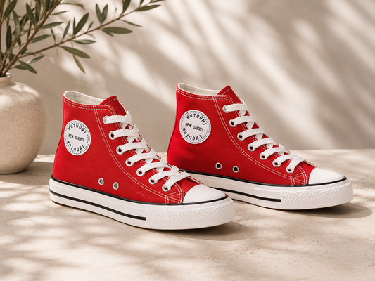 Women's Fashion High-top Canvas Shoes