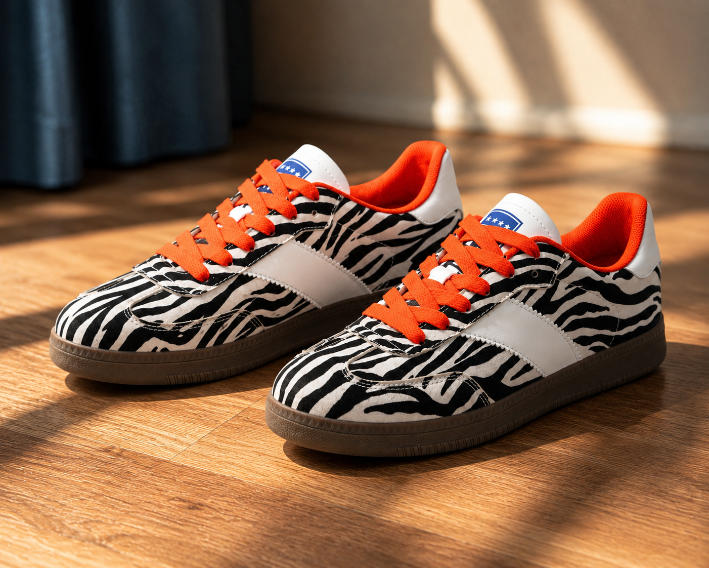 Leopard-print Casual Flat Sneakers