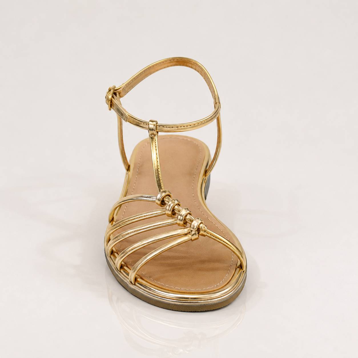 European And American Style Brown Square Toe Women's Sandals Simple Fashion