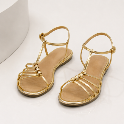 European And American Style Brown Square Toe Women's Sandals Simple Fashion