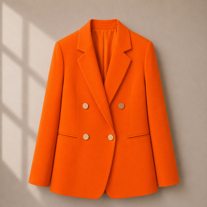 Women's Metal Buckle Suit Jacket