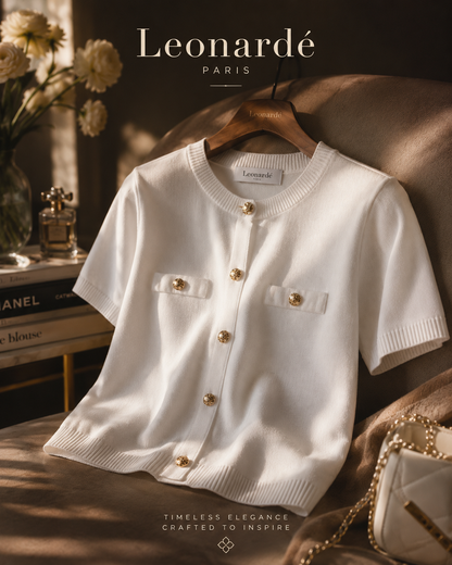 Short-sleeved Knitted Jacket Knitted Mini
