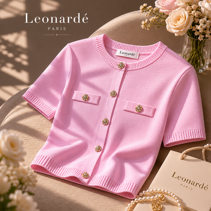 Short-sleeved Knitted Jacket Knitted Mini