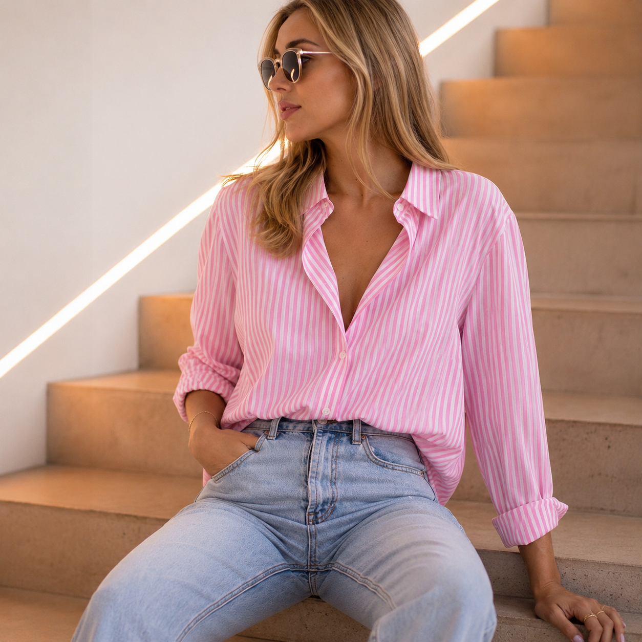 Casual Fashion Long-sleeve Cardigan Blouse For Women