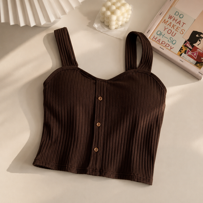 Women's Bottoming Top With Chest Pad
