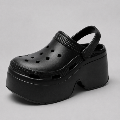 Trends High Heel Beach Outdoor Slippers For Women Platform Coros Shoes