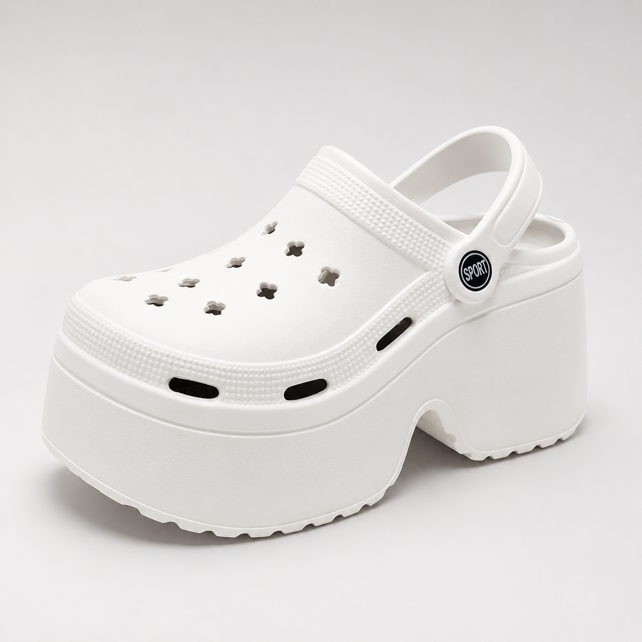 Trends High Heel Beach Outdoor Slippers For Women Platform Coros Shoes