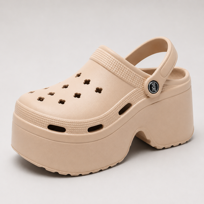 Trends High Heel Beach Outdoor Slippers For Women Platform Coros Shoes