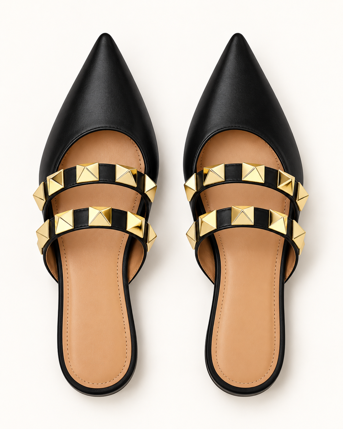 Studded Pointed-Toe Mules – product view 2